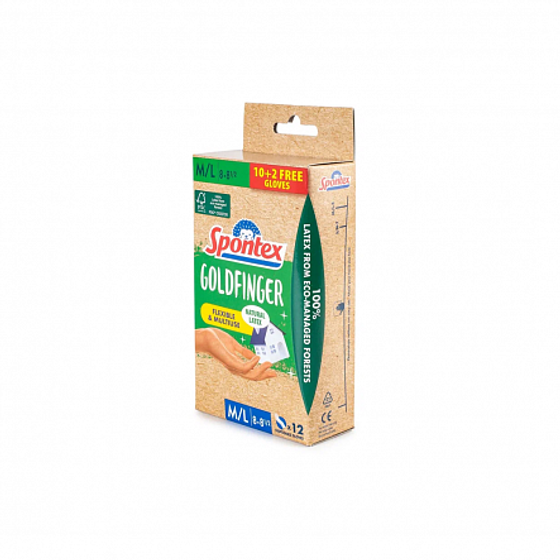 Перчатки одноразовые GOLDFINGER M/L 102шт