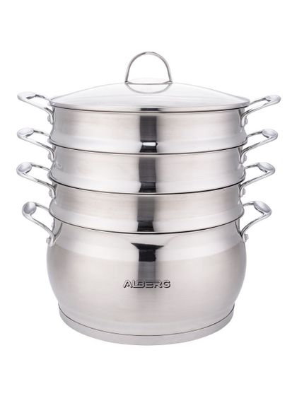 Мантоварка Alberg AL-2501 9л серебристый