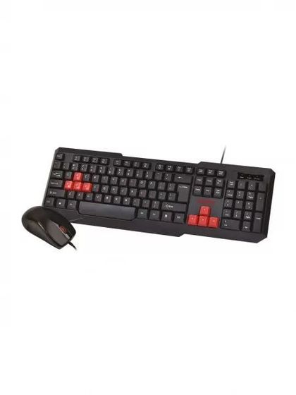 Клавиатура+мышь Smartbuy 230346-KR проводной черный/красный (SBC-230346-KR)