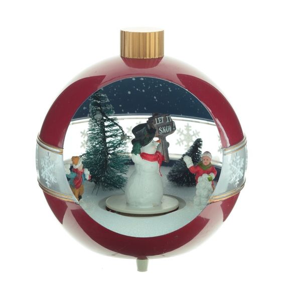 Фигурка декоративная &quot;Рождество&quot; (4 мелодии, подсвет, движ, 3xAA н/п, +USB), L17 W15 H1