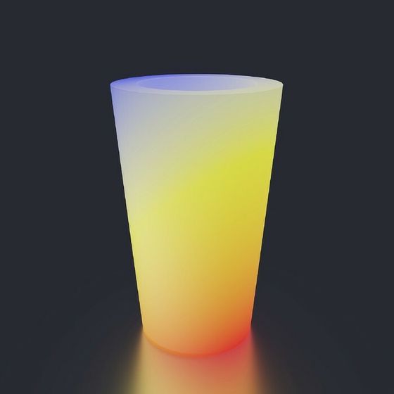 Светодиодное кашпо Cone L, 60 × 108 × 60 см, IP65, 220 В, свечение RGB