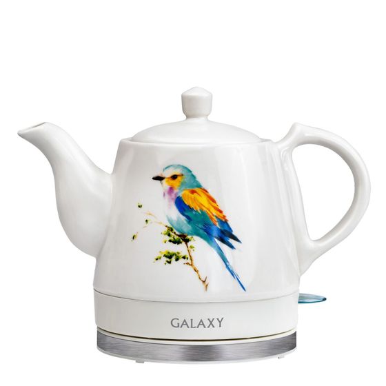 Чайник электрический Galaxy LINE GL0501 1л 1400Вт белый/рисунок