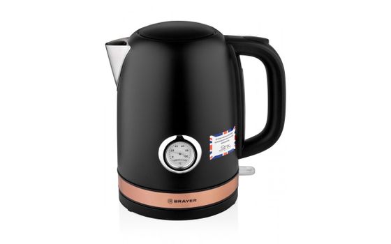 Чайник электрический Brayer BR1005BK 1.7л 2200Вт черный