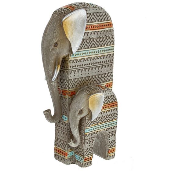 Фигурка декоративная &quot;Слоны&quot;, Д12 Ш5,5 В25 см