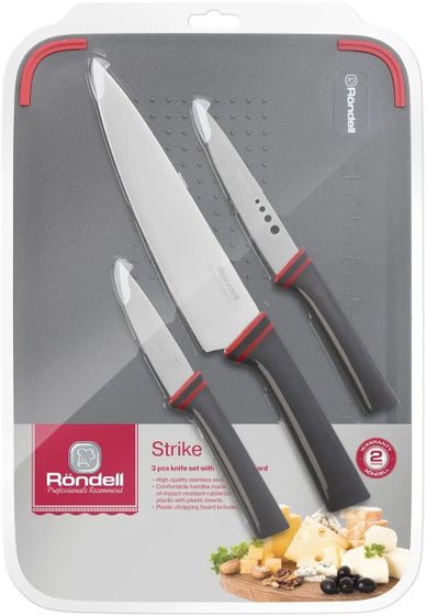 Набор ножей Rondell RD-1491 4предмета графитовый