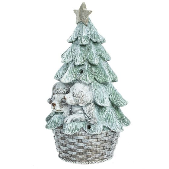 Фигурка декоративная &quot;Елка&quot;, L10 W10 H19 см, 2в.