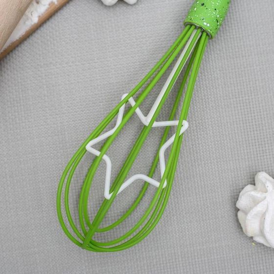 !09 Венчик «Фан. Звезда», 25 см, цвет зеленый