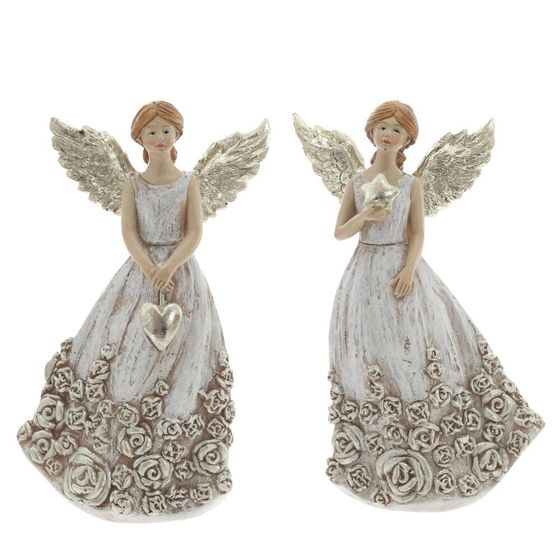 Фигурка декоративная &quot;Ангел&quot;, L7,5 W5 H13,5 см, 2в.
