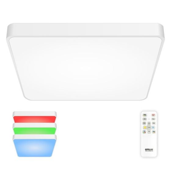 Светильник накладной Citilux «Купер» CL724K105G0, 60х60х5,5 см, 1х105Вт, LED, цвет белый