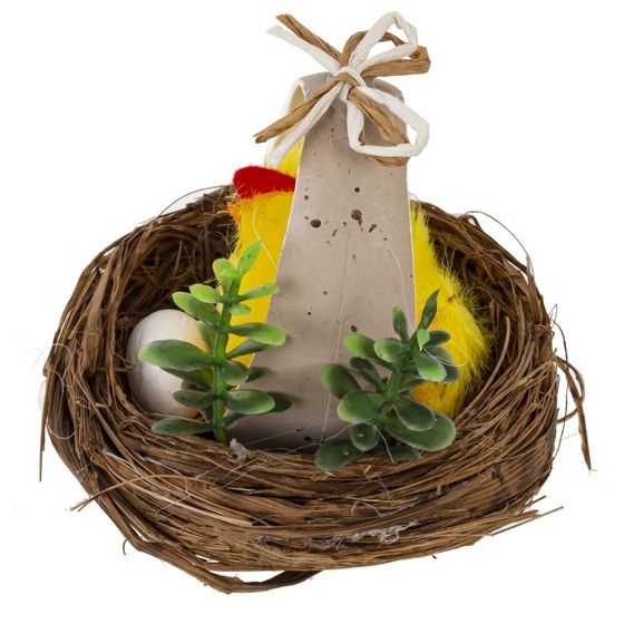 Набор из 2-х изделий декоративных &quot;Гнездо пасхальное&quot;, L11 W6 H6 см