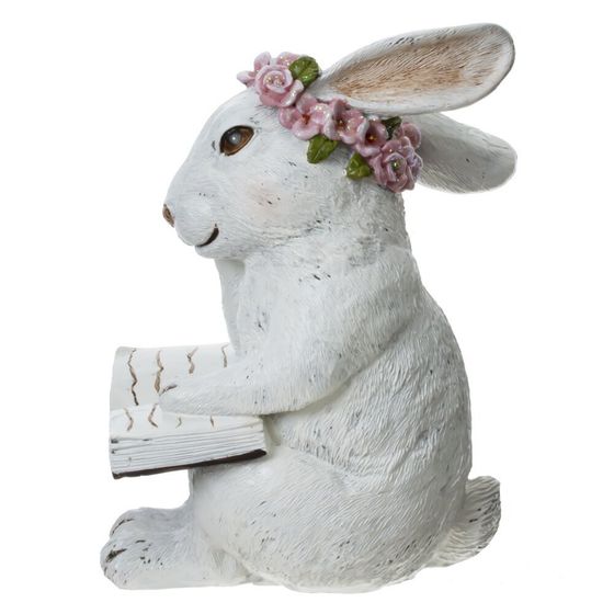 Фигурка декоративная "Заяц", L9 W14 H17 см, 1 штука, дизайн микс