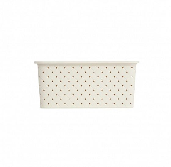 Корзинка БЕРЕСТА 3л 235х173х105мм слоновая кость