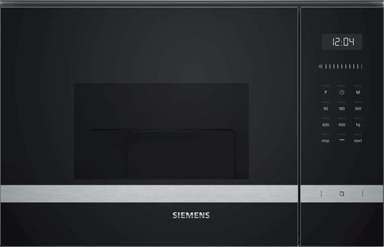 Микроволновая печь Siemens BE555LMS0 25д 900ВТ черный (встраиваемая)