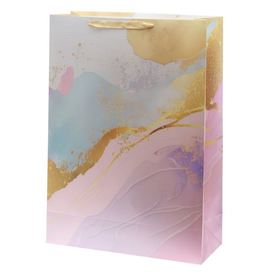 Пакет подарочный XXL (бумага 230г/м2, блок микс12шт), L50 W20 H70 см, 4в.