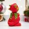 !09 Фигура "Дракончик с подарком" красная, 5,5х5х7,5 см.