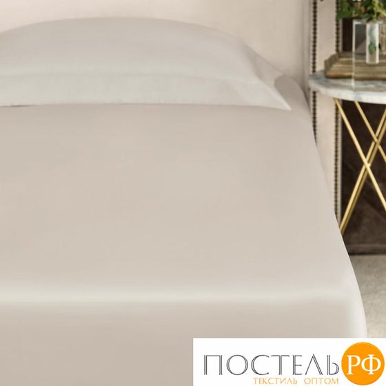 TOGAS МАРИНЕО коричн Простыня на резинке 200х200+46, 1пр, роял сатин