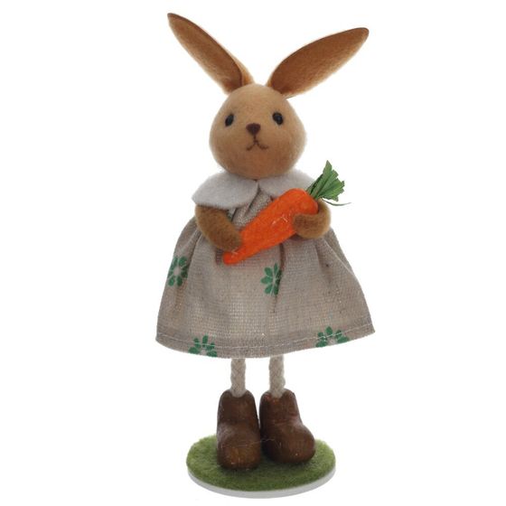 Фигурка декоративная &quot;Зайка&quot; (блок 12шт), L7 W4,5 H16 см, 2в.