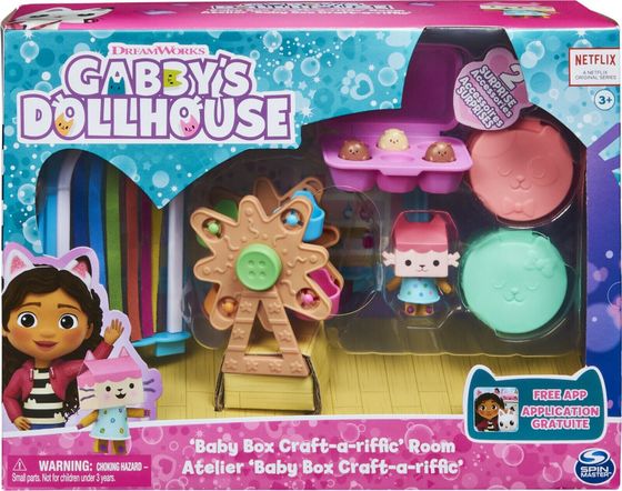 Spin Master Spin Master Gabby&#39;s Dollhouse Deluxe Room - Craft-a-riffic Room, Backdrop