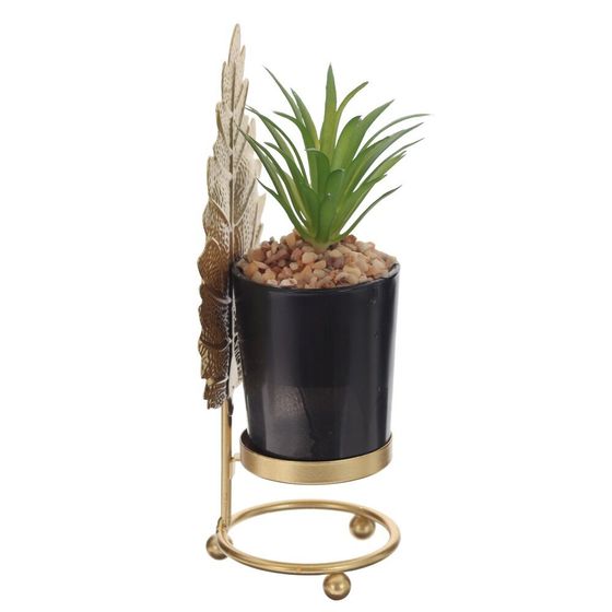 Цветочная композиция &quot;Суккулент&quot;, L8 W7 H20 см