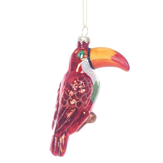 Украшение новогоднее "Тукан", L7,5 W5 H13,5 см
