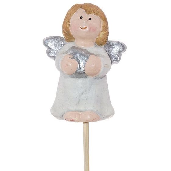 Фигурка декоративная (вставка) &quot;Ангел&quot;, L4,5 W3 H26 см, 4в.
