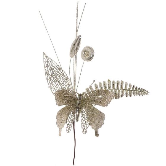 Изделие декоративное &quot;Бабочка&quot;, L18 W3 H38 см, 4в.