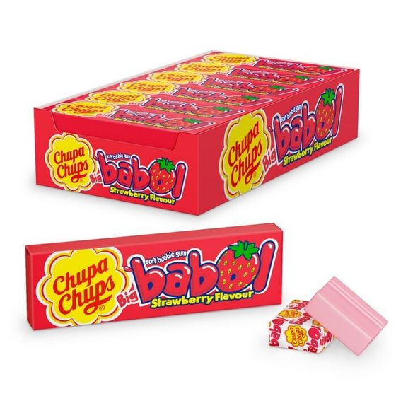 Жевательная резинка Chupa-Chups big babol клубника, 21 г