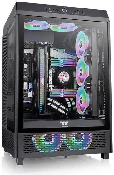 Корпус Thermaltake The Tower 500 черный без БП ATX 1x120mm 3x140mm 4xUSB3.0 2xUSB3.1 audio bott PSU