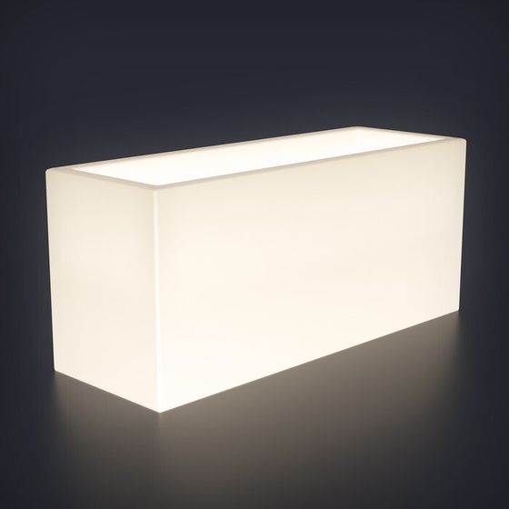 Светодиодное кашпо Horizont L, 127 × 56 × 45 см, IP65, 220 В, свечение белое