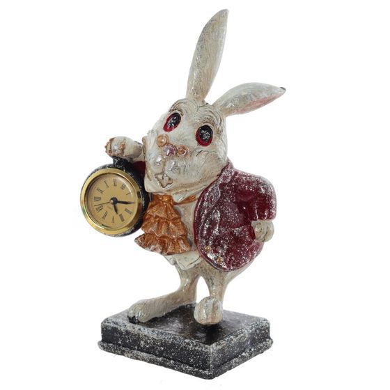 Фигурка декоративная &quot;Кролик&quot; с часами (LR44x1), L13 W13 H28 см