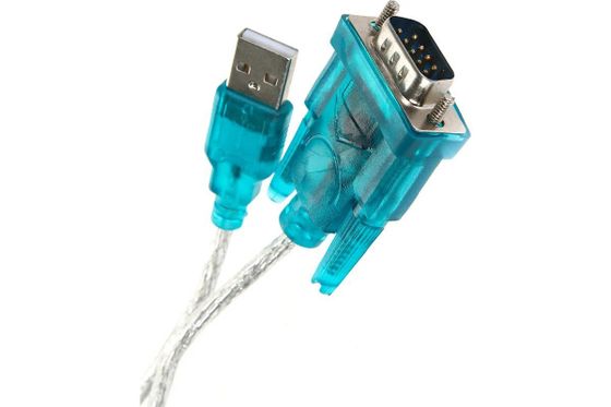 Кабель-переходник Aopen USB 2.0 A (m)-RS-232 1.2м серебро/синий (ACU804)