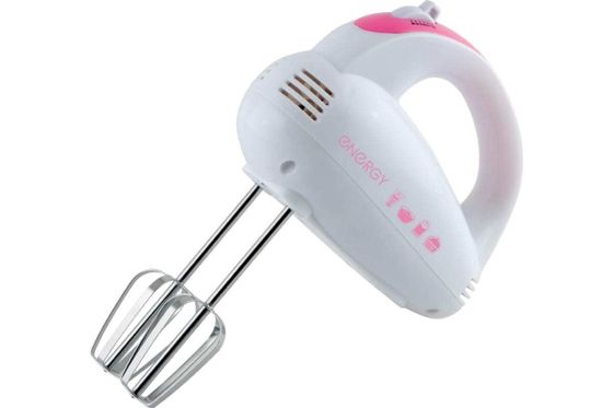 Миксер ручной Energy EN-243 200Вт белый/розовый