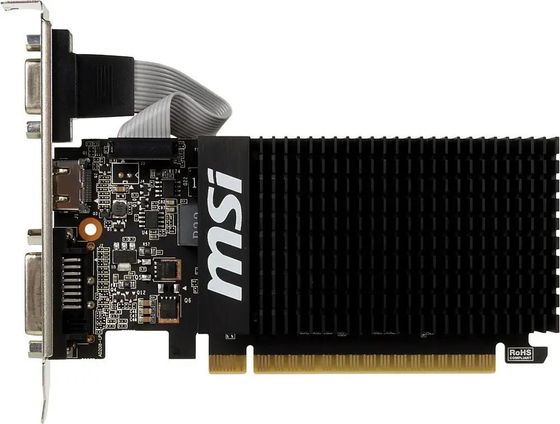 Видеокарта MSI PCI-E 2.0 GT710 2GD3H LP 2Gb DDR3 64bit 954/1600 1xDVI 1xHDMI 1xVGA low profile RTL