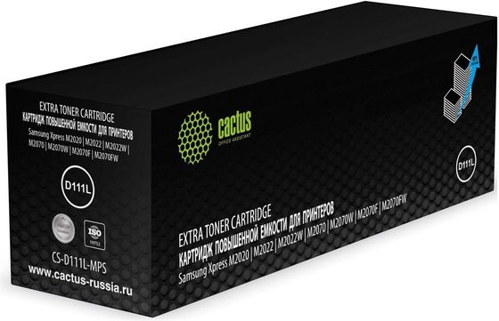 Картридж лазерный Cactus CS-D111L-MPS черный (3000стр.) для Samsung Xpress M2022, M2020, M2021, M2020W, M2070, M2070FW, M2071 , M2071FH, M2021W, M202