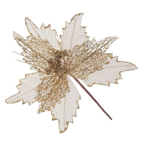 Цветок искусственный &quot;Пуансеттия&quot;, L27 W27 H29 см