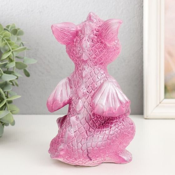 !09 Фигурка "Дракончик" 18х10х10 см, цвет розовый