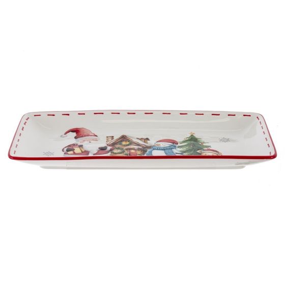 Блюдо &quot;Веселый Новый год&quot;, L34,5 W17 H3,5 см