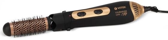 Фен-щетка Vitek VT-2296 1200Вт черный/золотой