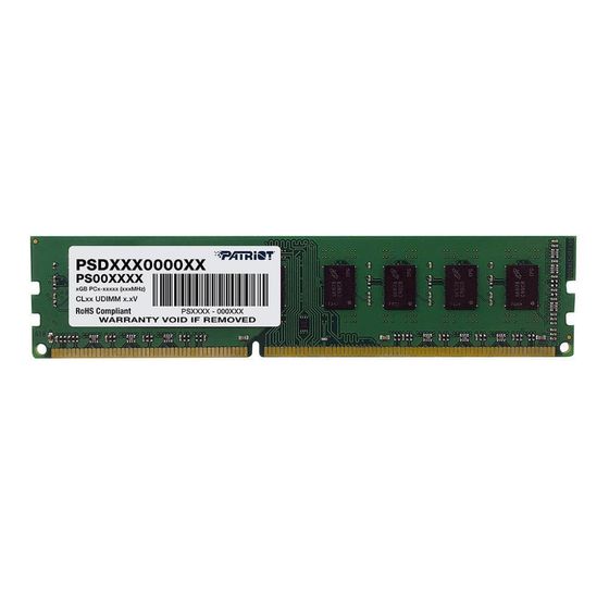 Память DDR4 4Gb 2666MHz Patriot PSD44G266681 Signature RTL PC4-21300 CL19 288-pin 1.2В single rank Ret