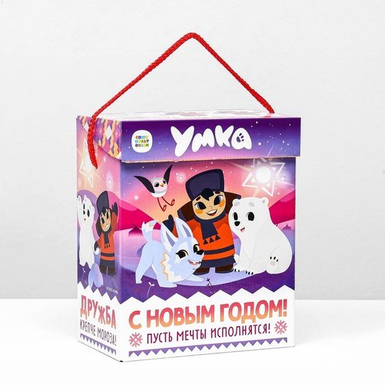 Коробка подарочная складная &quot;Умка&quot; 19,8 х 12 х 24,3 см. Новый год