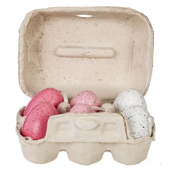 Набор из 6-ти изделий декоративных подвесных &quot;Яйцо&quot; (4*6), L15 W10 H7 см