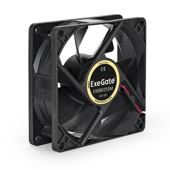Вентилятор ExeGate EX08025SM черный 80x25мм 2000rpm 2pin Molex (EX283381RUS)