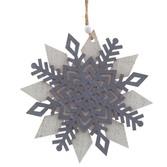 Украшение новогоднее &quot;Снежинка&quot;,  L15 W0,3 H16 см, 3в.