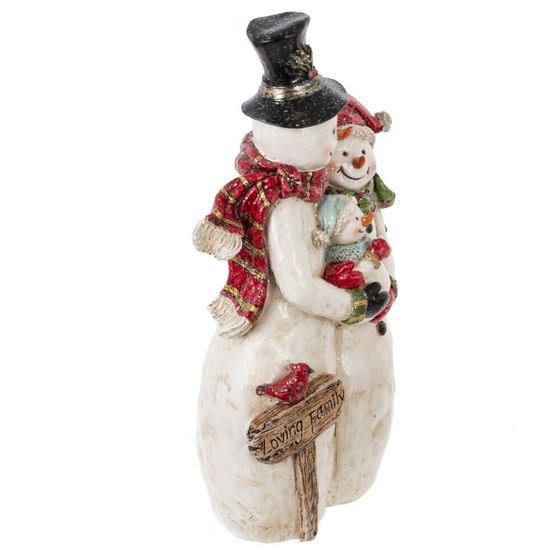 Фигурка декоративная &quot;Снеговики&quot;, L18 W9 H31 см