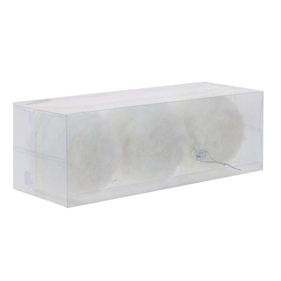 Набор из 3шт Украшение новогоднее "Шар", D 8 см, L23,5 W8 H8 см