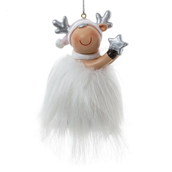 Фигурка декоративная подвесная &quot;Олень&quot;, L6 W6 H10 см, 2в.