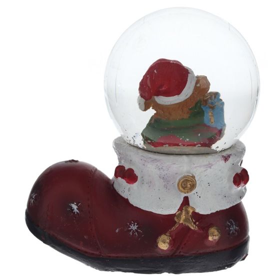 Фигурка декоративная &quot;Медвежонок/Снеговик&quot; в стекл шаре, L7 W4 H7,5 см, 2в.