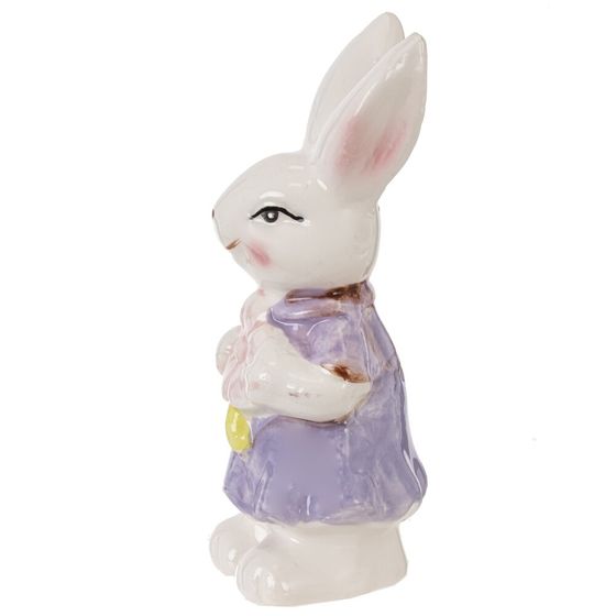 Фигурка декоративная "Заяц", L3,5 W3,5 H10,5 см, 2в.