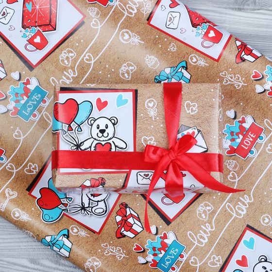 !09 Набор глянцевой бумаги (3 листа): "Корги" ,50 × 70 см ,2 листа + «Послания» ,1 лист, 70×100 см