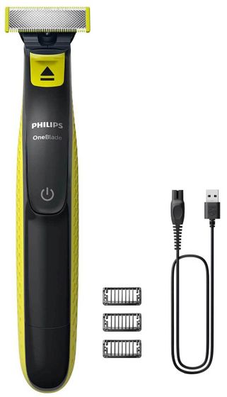 Триммер Philips QP2724/10 аккум. (насадок 3шт) черный/зеленый